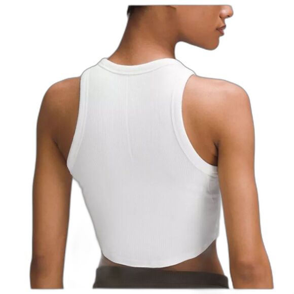 NWT* Lululemon Hold Tight Cropped Tank in White - Women's 12 - Picture 2 of 7